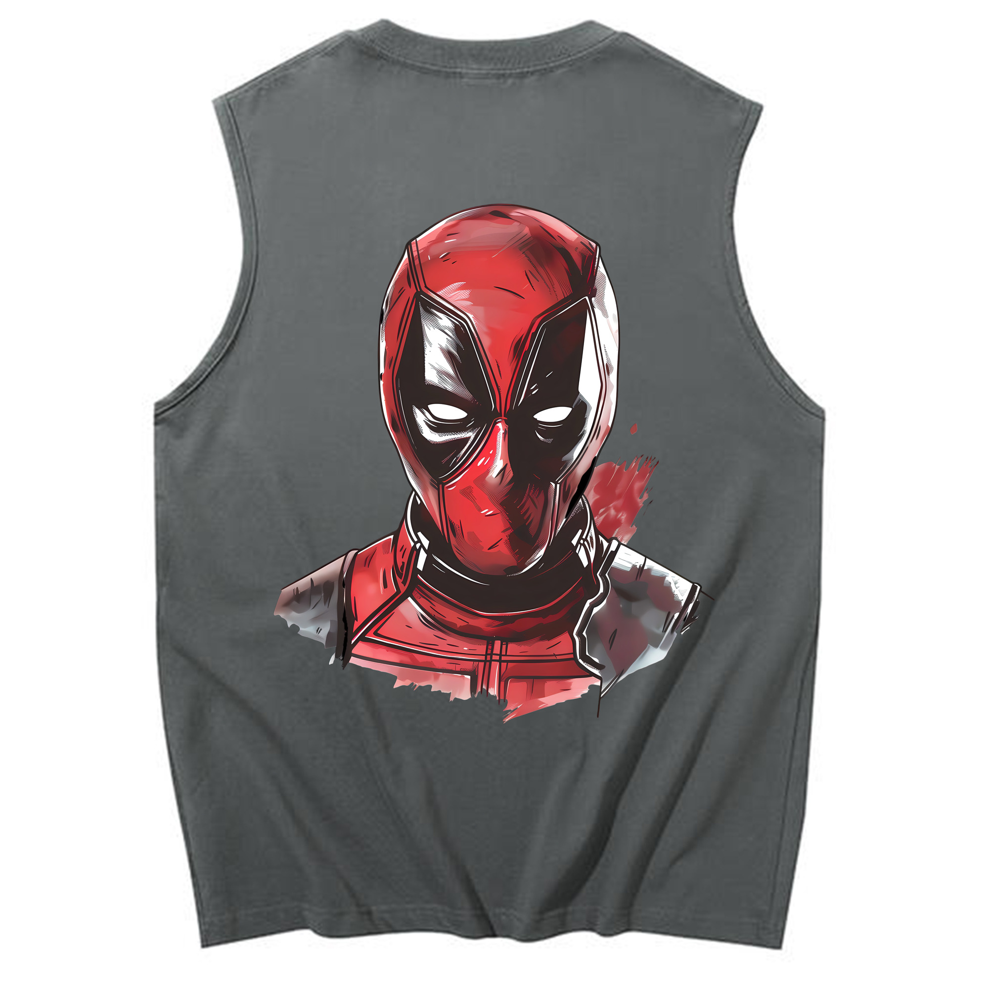 （画像用） Deadpool デッドプール コットン100％タンクトップ（背面プリント）